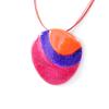 [H9064] - Designer Necklace 'Coloring' Pink Purple Orange