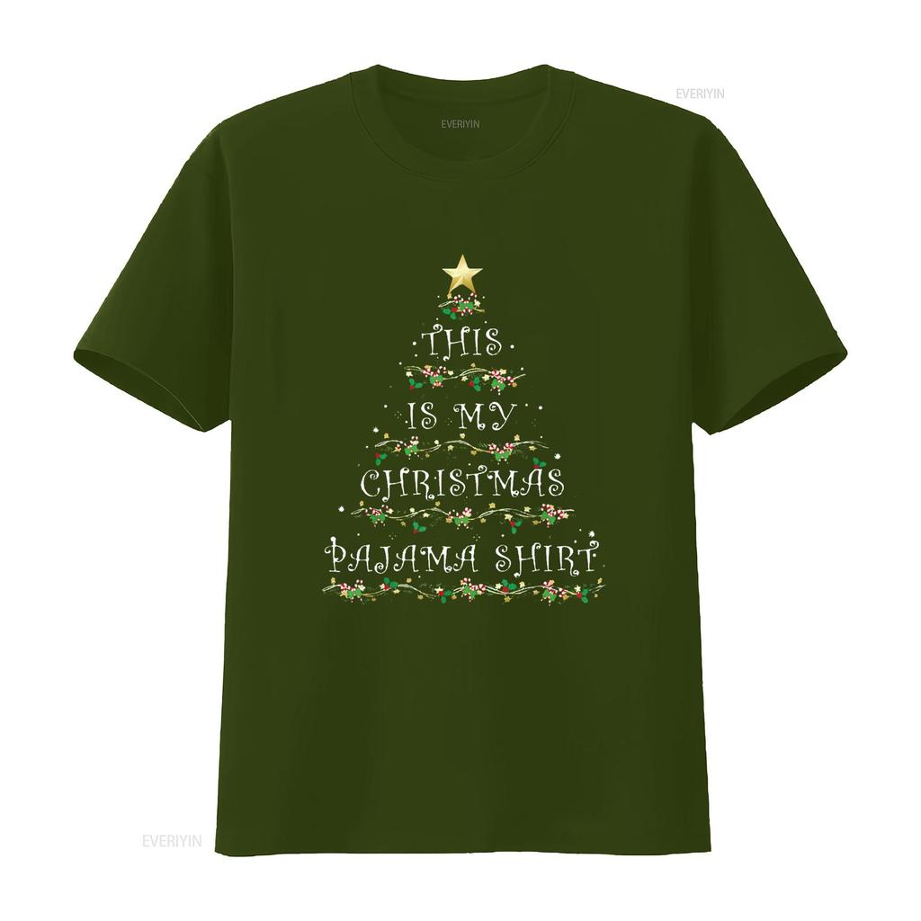 Mens This Is My Christmas Pajama T Shirt Tree Black Medium vintage Washed Comfortable Top For Everyday Wear homme Versatile