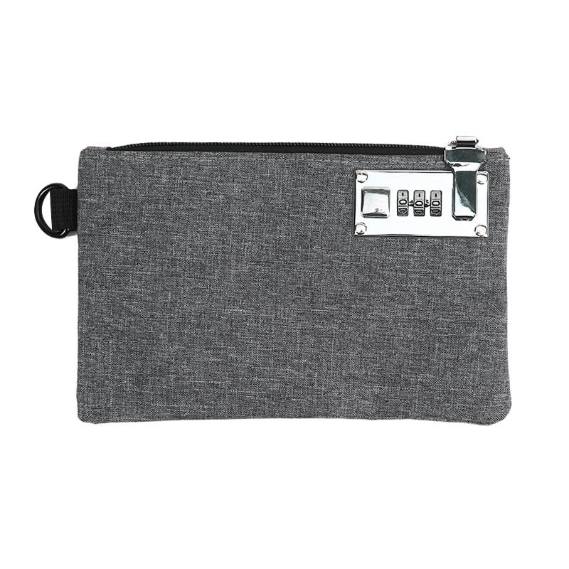 Запираемый мешок для денег, кошелек для монет для наличных, паспортов, кредитных карт, сумка, сумка для хранения наличных, мужской карман для карточек с замком