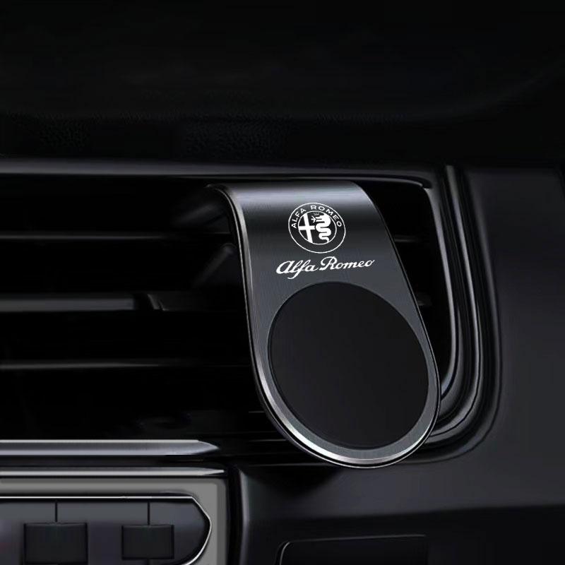 HTGF6 Magnetic Car Phone Holder Air Vent Mount Cellphone GPS Support For Alfa Romeo giulietta 159 mito giulia stelvio 147 Accessories