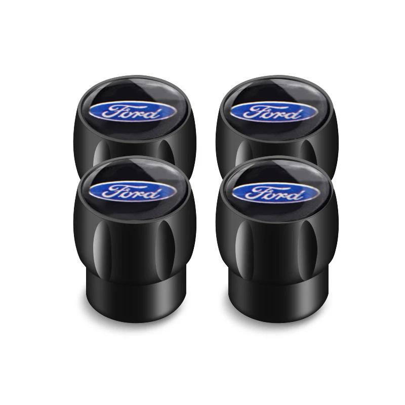 Car Sticker 4PCS Car Tire Valve Cap Tyre Cover for Ford Focus 2 3 Mondeo Explorer Escape Edge Fusion Transit F150 Fiesta Range A