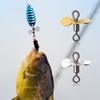 10Pcs Spin Fishing Lure Blades Plug Casting Fly Propeller Spinnerbait Prop DIY Fishing Lure Hook Bait Fishing Accessory