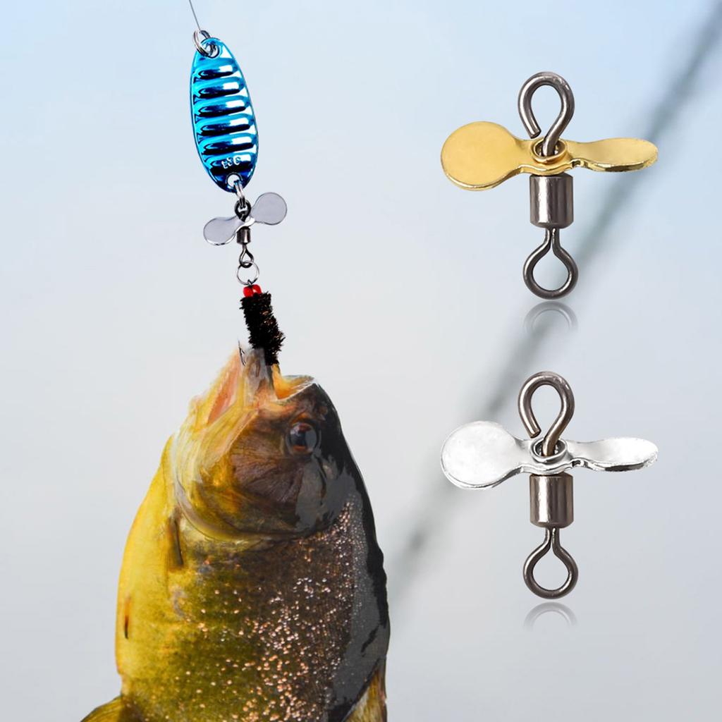 10Pcs Spin Fishing Lure Blades Plug Casting Fly Propeller Spinnerbait Prop DIY Fishing Lure Hook Bait Fishing Accessory