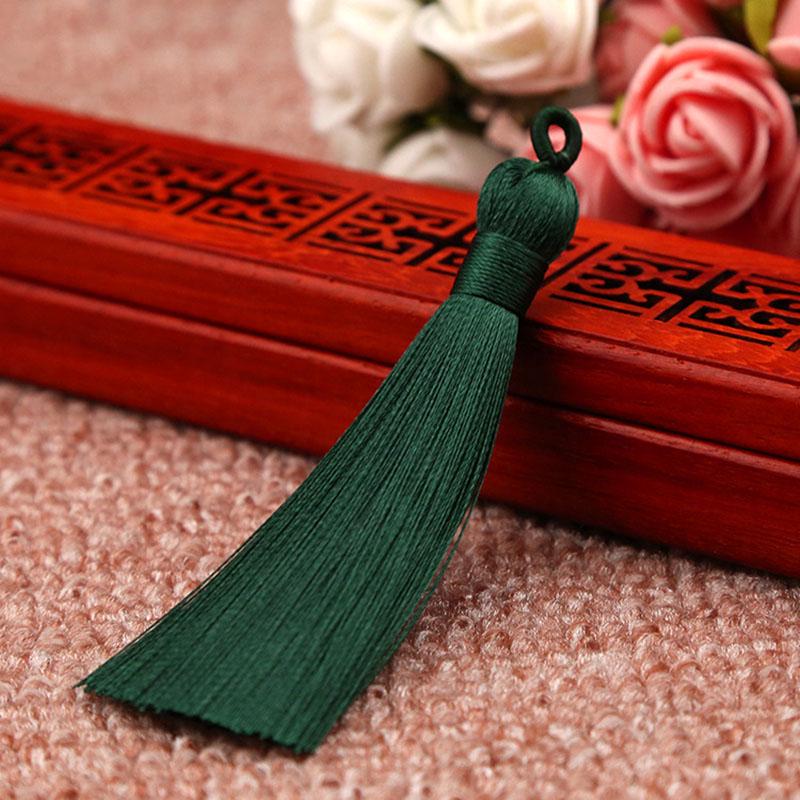 Creative Crafts 1PC/1Pair New Hot DIY 8cm Jewelry Accessories Bookmark High Quality 25 Colors Handmade Bohemia Long Silk Tassel for Earrings