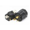 XIONGDA 30A 250V Industrial Anti-Pullout 3-Hole Plug Socket