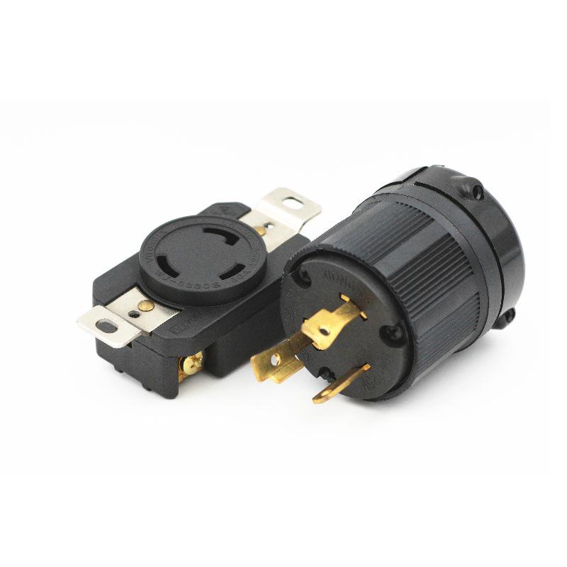XIONGDA 30A 250V Industrial Anti-Pullout 3-Hole Plug Socket