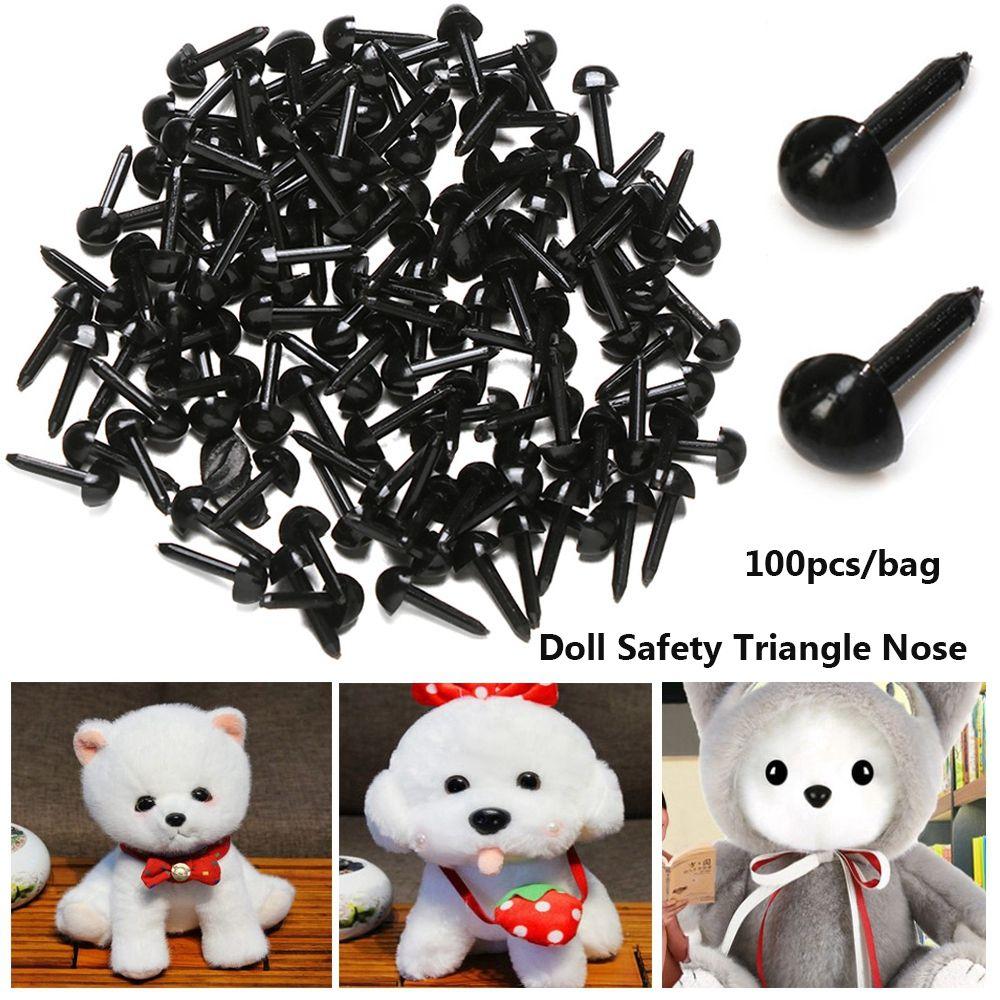 DIY Doll Animals Mini Black 4.5X5.5MM Stuffed Doll Eyes Plush Doll Eyes Safety Triangle Noses