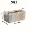 Foldable Clothes Storage Box with Steel Frame Used In Wardrobe for Clothes and Pants Storage and Organization Shelf Baskets