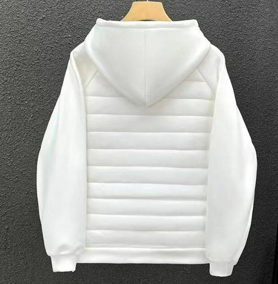 Мужская легкая универсальная повседневная хлопковая куртка с капюшоном и круглым логотипом США - Зимняя коллекция 2024