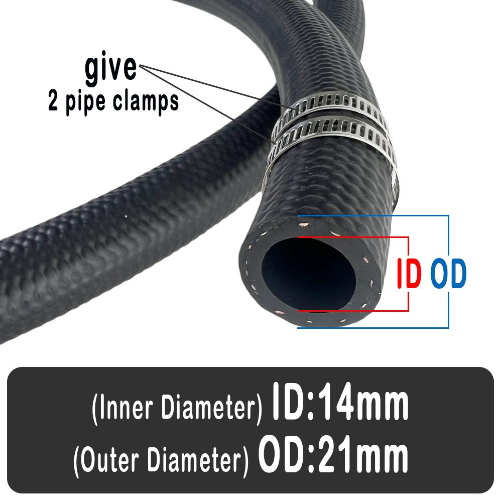 NBR Oil Resistant Automotive Motorcycle Truck Van Fuel hose Diesel Vacuum Engine Oil Hose ID 4 5 6 8 10 12 14 16 19 20 22 25 mm