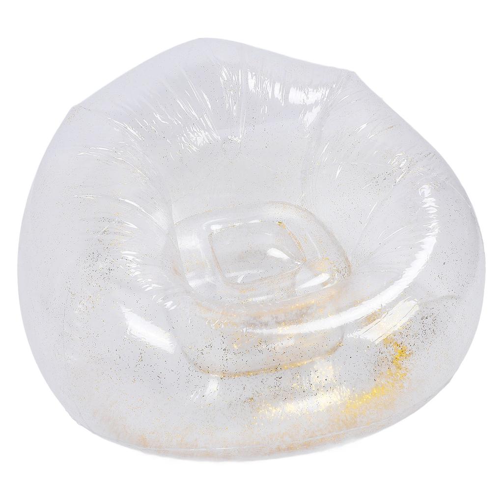 Надувное кресло Удобное Расслабляющее Прозрачное Эргономичное Компактное ПВХ Надувной диван-кресло Золотой