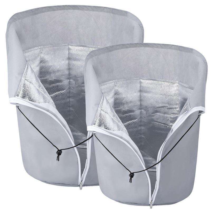 Зимняя защита от заморозков Чехлы для растений Многоразовый садовый чехол для защиты растений от мороза на шнурке с молнией для улицы