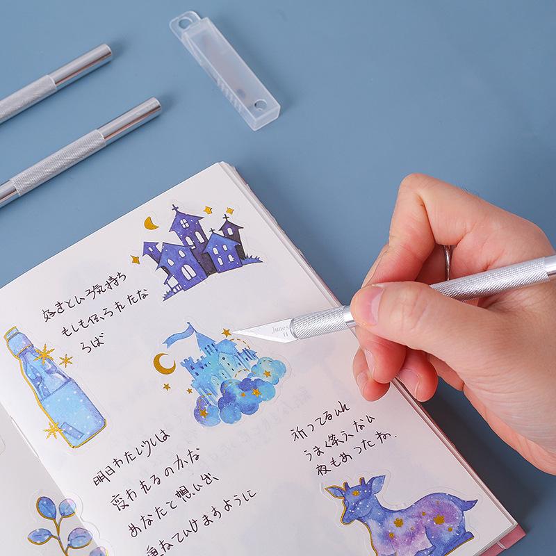 Набор ножей для резьбы по резине Junesix503: Маленькие стальные и перочинные ножи для точной резки