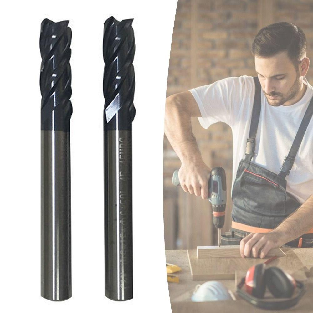 Высококачественная твердосплавная фреза длиной 50 мм, 4 зуба, концевая фреза, режущий инструмент для станка