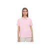 Polo SS25 Вышитое лого маленькой лошади Однотонная футболка-поло с коротким рукавом Женские топы Розовый 323952431-007