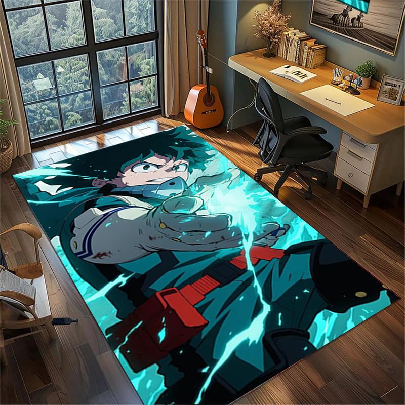 Bedroom My Hero Academia Carpet Large Area Non Slip Washable Floor Mat Gamer Room Decor