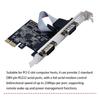 PCI-E Serial Port Adapter Internet Splitter PCI-E Riser Card Adapter PCI-E Expansion Card PCI-E To RS232 Serial Card Expansion Adapter AX99100 Chip