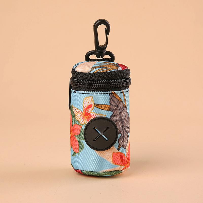 Hangable Dog Poop Bag Dispenser Zipper Dogs Walking Accessory Waste Bag Holder Portable Garbage Bags Organizer Pet Supplies