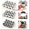 12 Pcs Mini Candle Jars Round Metal Candle Cups Tea Light Tins DIY Tealight Holders Home Decor DIY Handmade Candle Containers