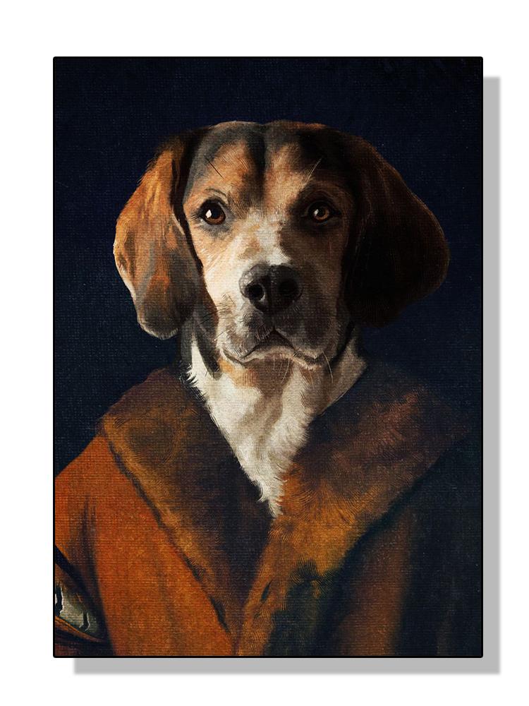 Винтажный бигль без зонтика, художественные постеры, холст, картина маслом, пейзаж, забавная собака, настенная картина для комнаты, домашний декор, Cuadros