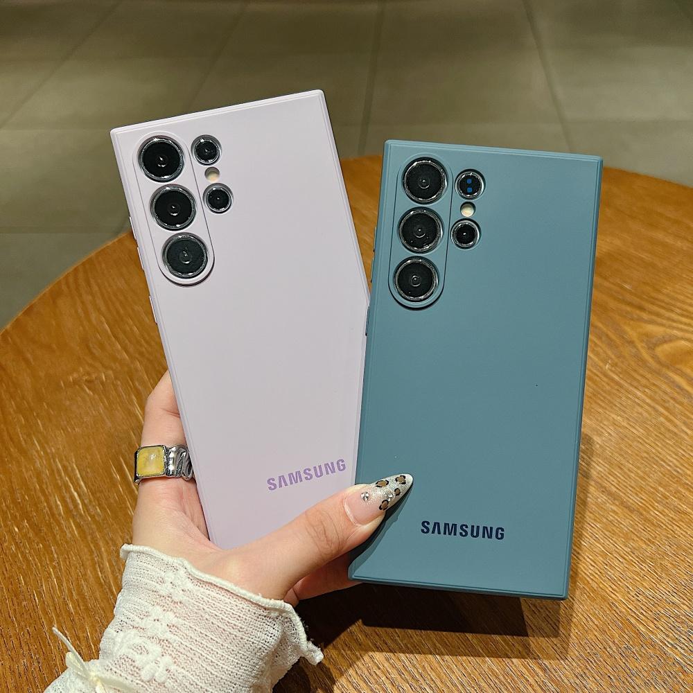 Официальный противоударный мягкий чехол из жидкого силикона для Samsung Galaxy S25 S24 S26 S22 S23 Ultra Plus S25 FE, чехол-защита однотонный