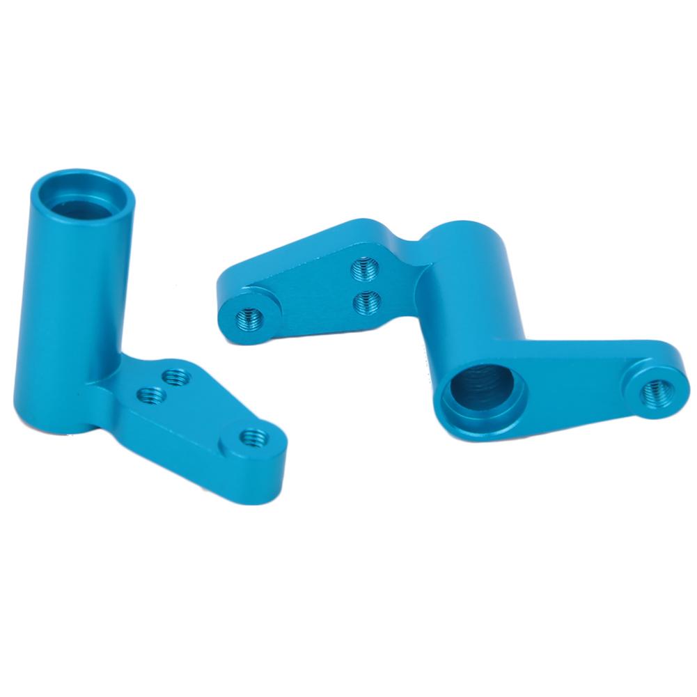 Aluminum Alloy Steering Servo Saver RC Car Upgrade Parts Fit for HPI RS4 Sport 3 RC CarBlue