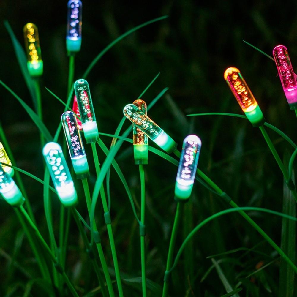 Warm Light Solar Garden Lights Waterproof Design Solar Reed Lights  Yard Pathway