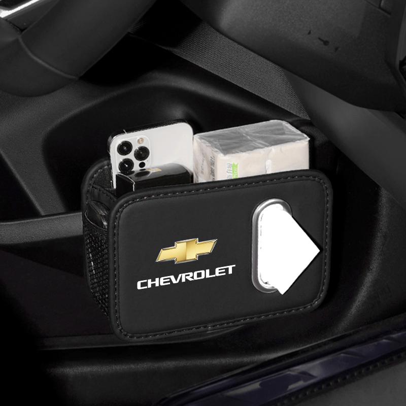 Car Tissue Box Holder Leather Car Door Side Armrest Napkin Case Backseat Bag For Chevrolet Spark Captiva Cruze Tracker Epica Z71