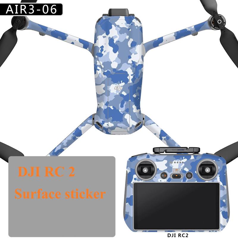 Красочные наклейки для DJI Air 3 Drone Защитная пленка ПВХ Наклейки Поверхностное покрытие кожи для DJI RC 2/RC N2 Аксессуары