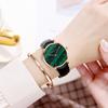 Luxury Quartz Watch Waterproof Women Green Malachite Stone Leather Ladies Top Brand Wrist Watches