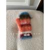 Rainbow Color Blocked Stripes Korean Style Atmospheric Plush Mittens for Women To Keep Warm In Autumn and Winter and Protect Against Cold Waves