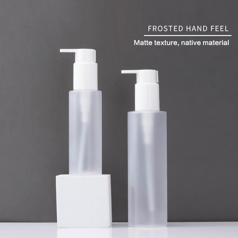 100 мл 200 мл Бутылка для лосьона с плоским плечом, пустая бутылка с помпой-дозатором для лосьона, дорожный диспенсер, косметический контейнер
