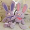 Мягкая игрушка кролик, плюшевый брелок из меха кролика, мягкие милые аксессуары, брелок для ключей, подарок для женщин, девочек, детей, украшение для автомобиля