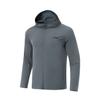 Fitness Series Sports Casual Simple Solid Color Hooded Jacket Men Jacket Thunderstorm-Gray AFDV613-8