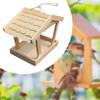Деревянная кормушка для птиц, станция кормления, легко наполнять, устойчивая к погодным условиям, белок, подсолнечный корм
