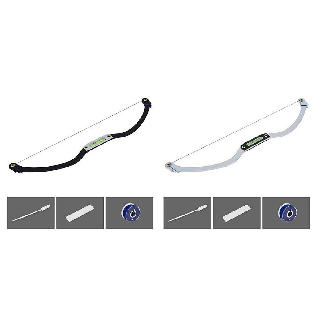 Eyebrow Marker Ruler Featuring Bubble Leveler Eyebrow Mapping Tool Kit Featuring Bow With String Eyebrow Bow Mapper Tool With Mapping Thread 1ml