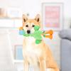 Interactive Plush Dog Toy with Sound Durable Gentle Reduce Biting Barking Fun Pet Supplies Clean Teeth Dog Toy