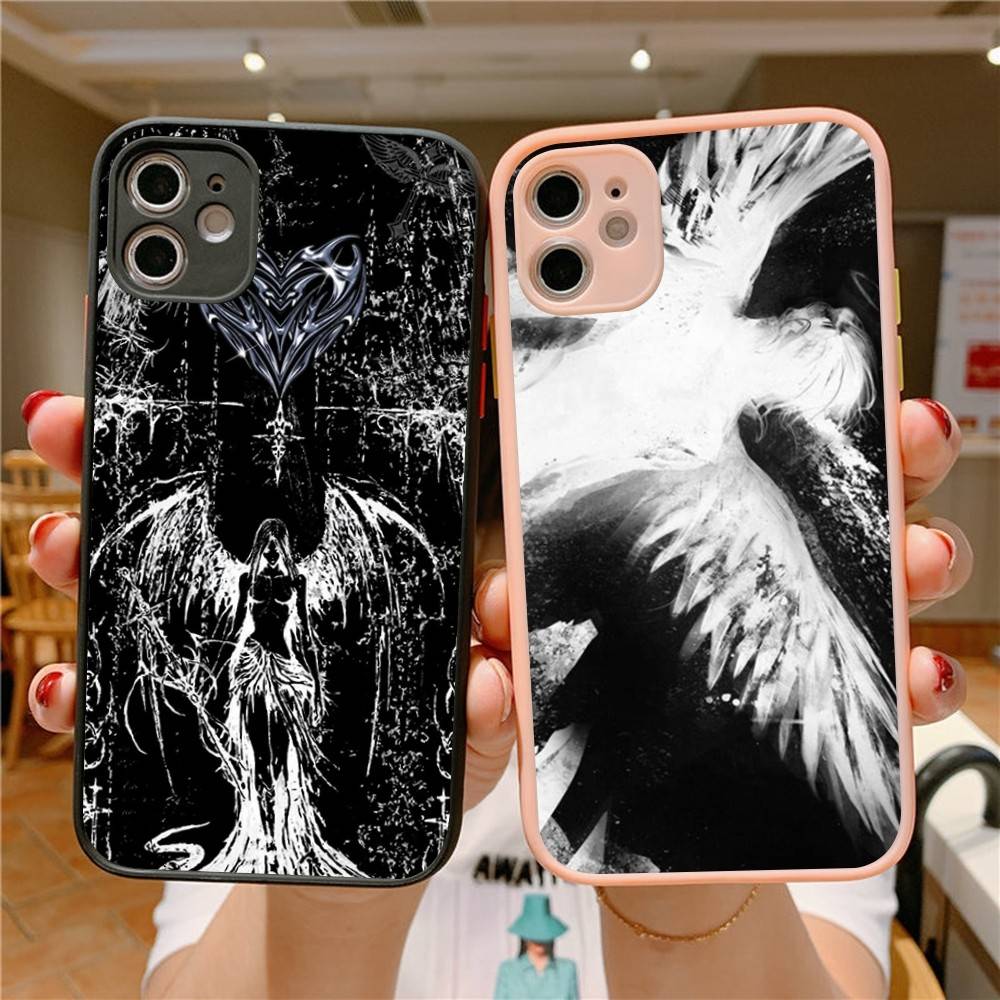 Готический Кокетливый Киберсигилизм Чехол для Телефона Для IPhone 16 15 14 X XR XS 7 8 Plus 11 12 13 Pro MAX 13mini Матовый Ударопрочный Чехол