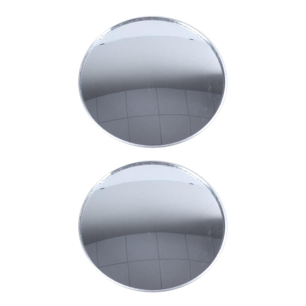 Bunggou 2X Silver Tone 3" Round Convex Rear View Blind Spot Mirror Car Auto Supplies