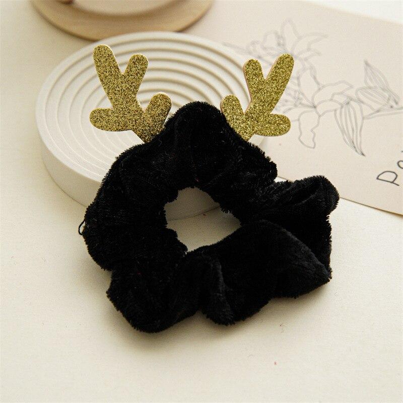 Рождественские милые плюшевые тканевые веревки для волос, модные эластичные резинки для волос, резинки для волос, повязка на голову, кольца для волос, женские аксессуары для волос