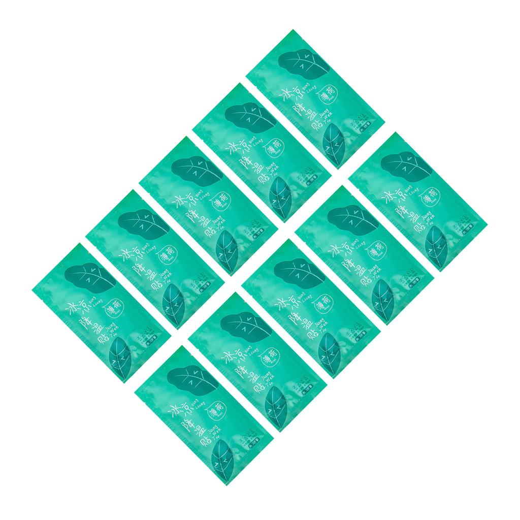 20 Sheets Cooling Patches Rapid Cooling Portable Cooling Soft Gel Sheets for Fever Summer Travel