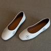 Мода Мода Мягкие кожаные балетки для женщин Дизайн с заклепками Удобные туфли Мэри Джейн Легкие дизайнерские туфли-лодочки Zapatos Para Mujer