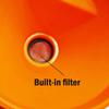 Plastic Funnel with Double Bend & Integrated Filter Spill Proof Funnel for Efficient Straining & Spill Prevention