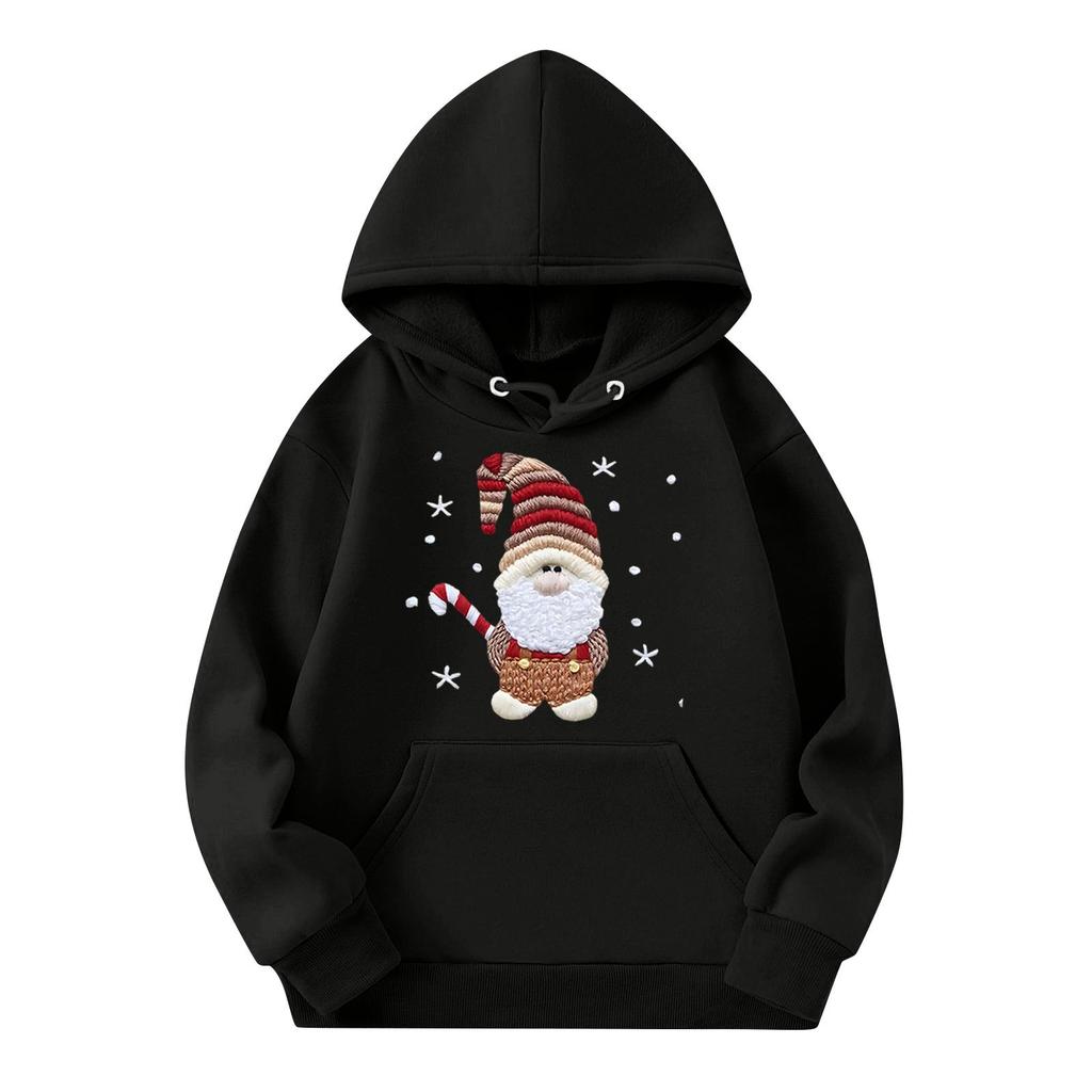 Sweatshirts For Teen Girls Hoodies Long Sleeve Drawstring Pullover Cute Printed Oversized Hoodie Christmas