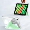For iPad Mini 7 A17 Pro Case 2024 with Pencil Holder iPad Mini 6 2021 8.3inch Tri+Y-fold Stand Acrylic Back Cover Tablet Cases