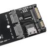 Адаптер M.2 на SATA SFF-8654 на M2 NVME SSD 22-контактный SATA на M2 Карта расширения Конвертер Плата-райзер Подходит для материнской платы