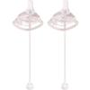 Hegen Infant Baby Bottle Refill Straw Top 2p + Shape 2p Set, Transparent, 1 Set