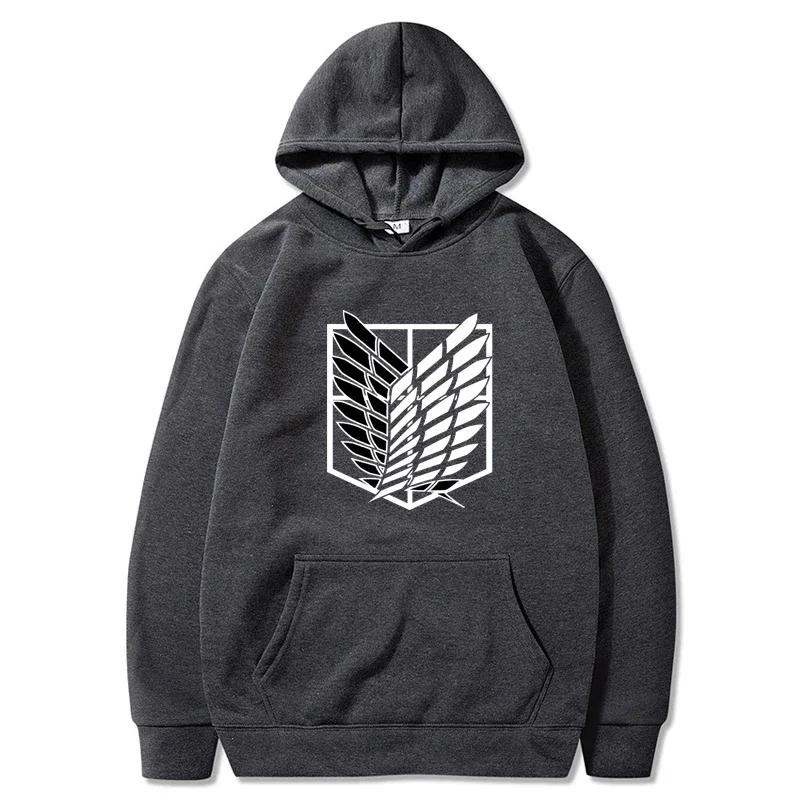 Женские толстовки с длинными рукавами, аниме «Атака титанов», осенне-зимние свитшоты, модные толстовки