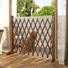 1PC Rot-Resistant Wooden Trellis with Ground Stakes Expandable Fence