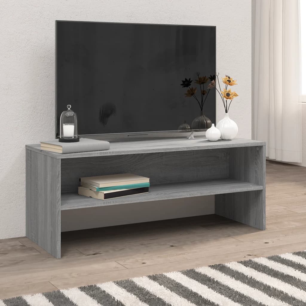 TV Cabinet Gray Sonoma 100 x 40 x 40 cm Particleboard